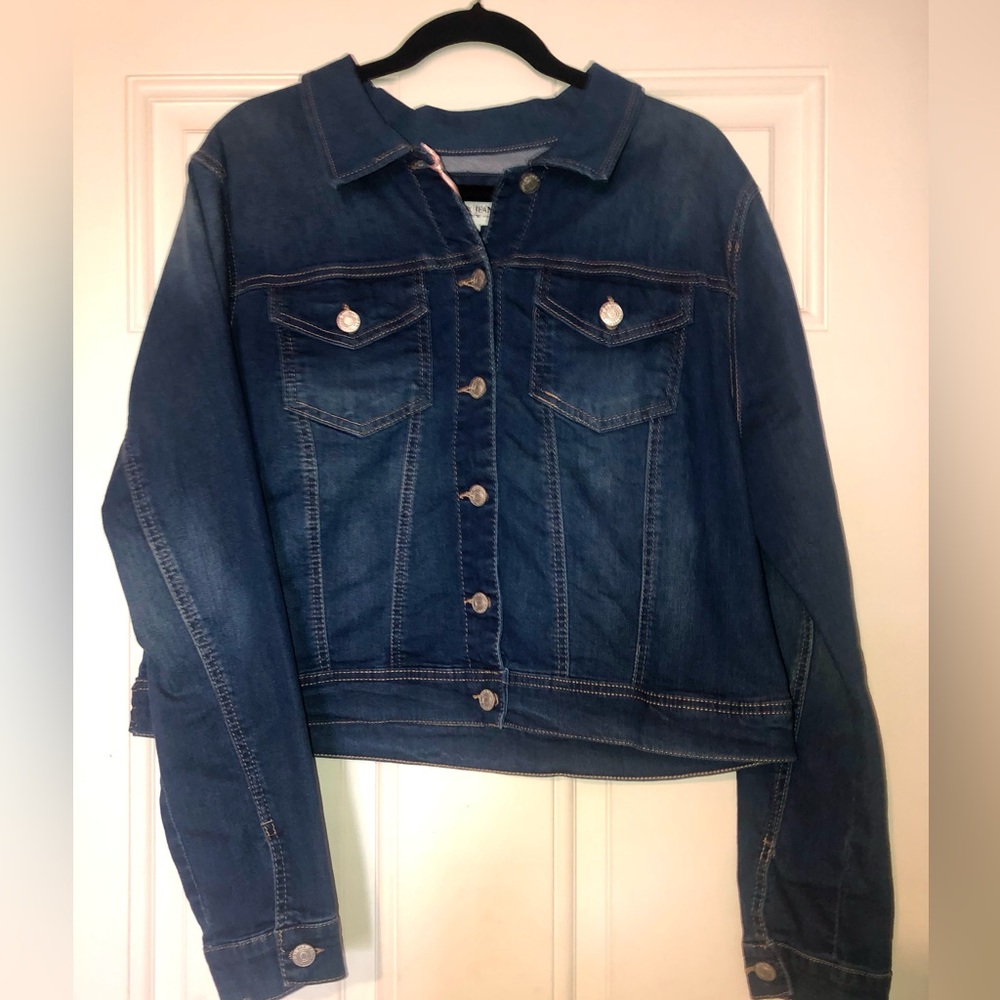 NWT Wax Jean Basic Denim cropped stylish denim jean jacket sz 3x xxxl Boutique